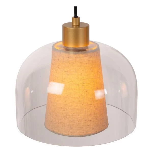 Lucide GUNHILD - Pendant light - 3xE27 - Transparant - detail 2